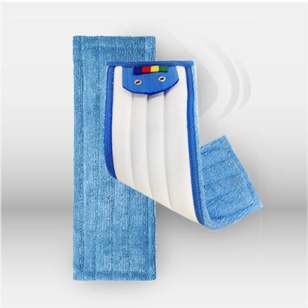 Frange microfibre 40cm CPI Hygiène, lavage à plat des sols à sec ou humide, languettes colorées par zone, lavable à 90°, compatible support balai monture magnétique – disponible à Mont-de-Marsan, Landes (40), Nouvelle-Aquitaine et toute la France