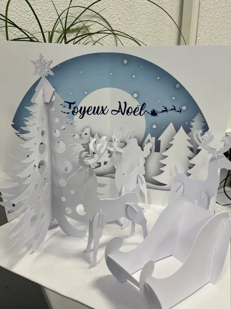 Décor enchanté de noël en papier by AGG PRINT