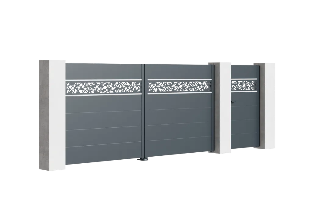 Installer un portail aluminium contemporain en Corse-du-Sud : la collection Modernité de Tschoeppe, lignes épurées et personnalisation sans limite