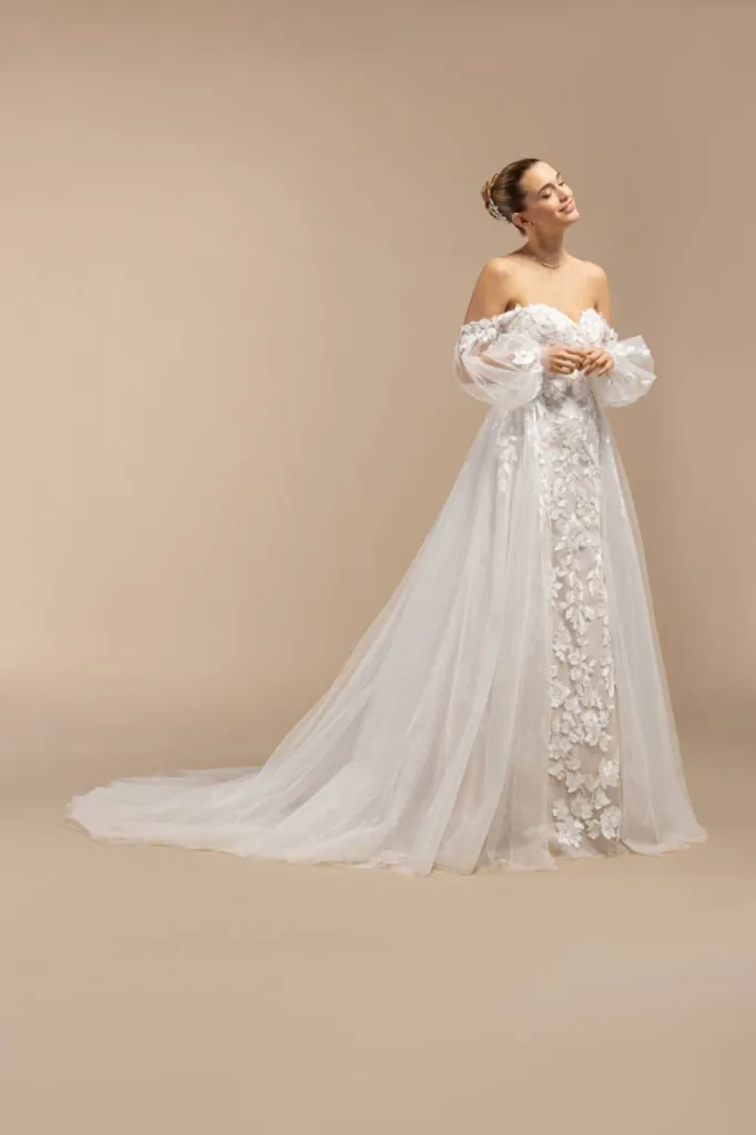 robe de mariée sirène avec bustier coeur