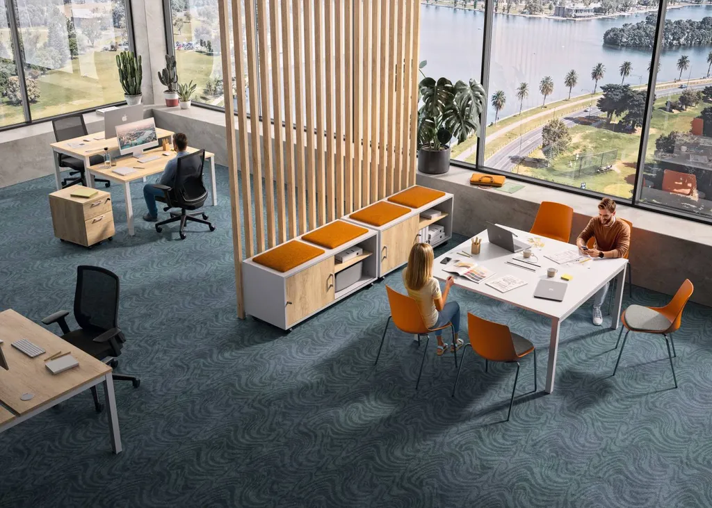 Bureau ASTROLITE RH réglable en hauteur à installer dans un open-space à Aix-en-Provence