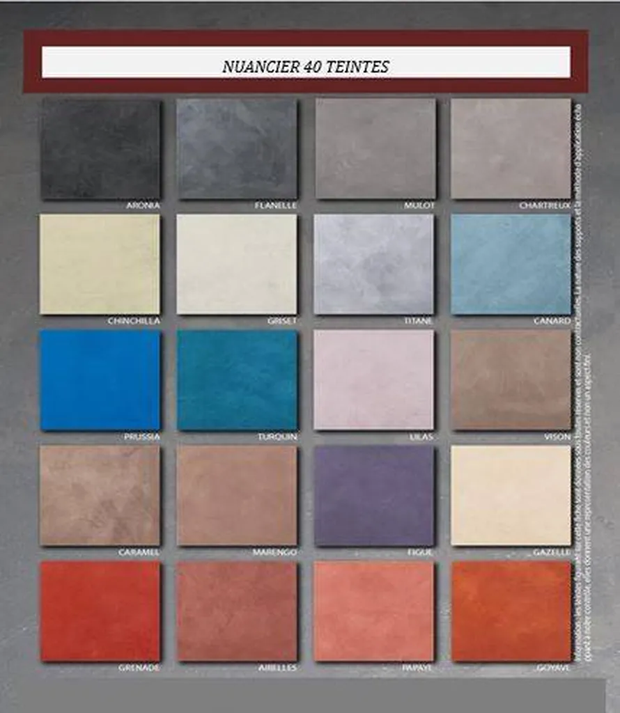 Nuancier Béton piscine TERRE DU MONDE