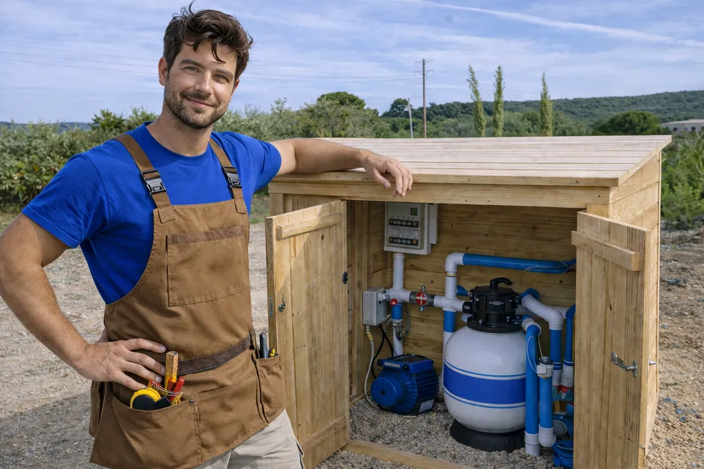 local en bois pour piscine chez alliance piscines toulon