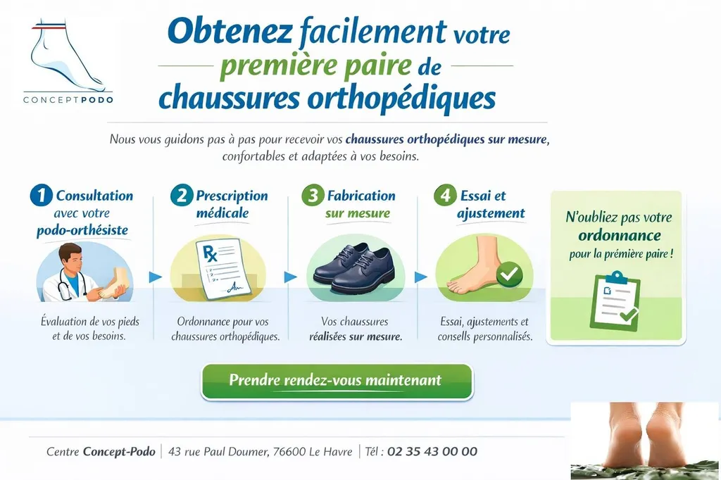 Première paire de chaussures orthopédiques : suivez le guide
