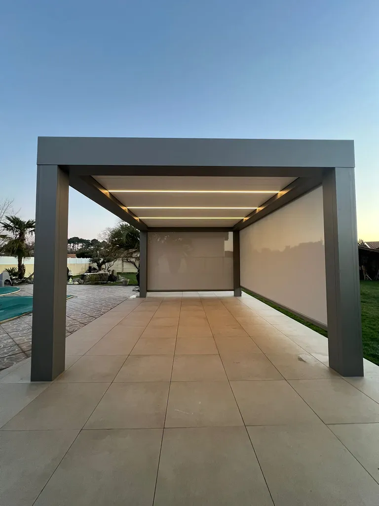 Pergola avec screen et led intégrées à Cestas 