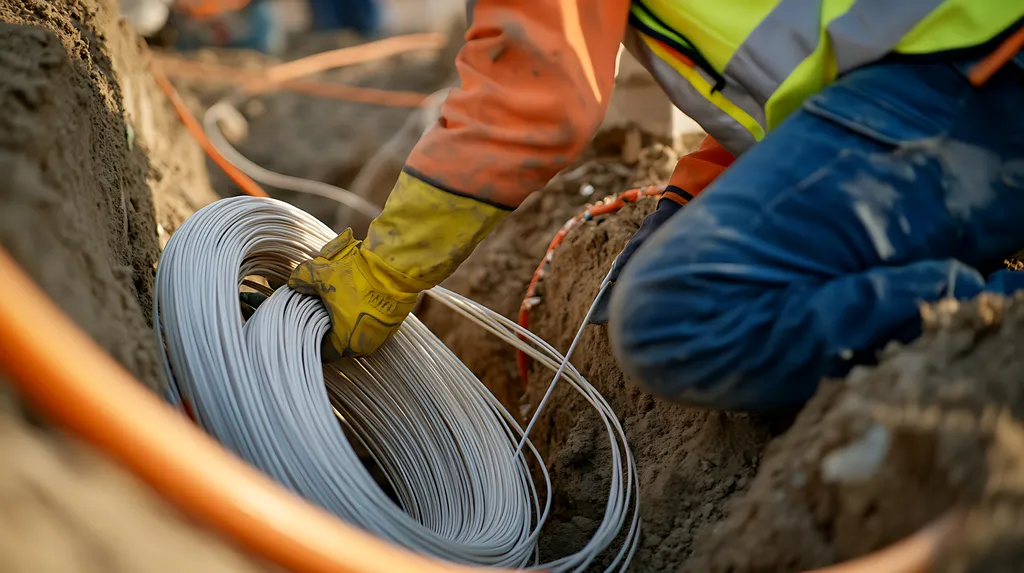 Enfouissement de câble fibre pour particuliers sur Mimizan et les Landes