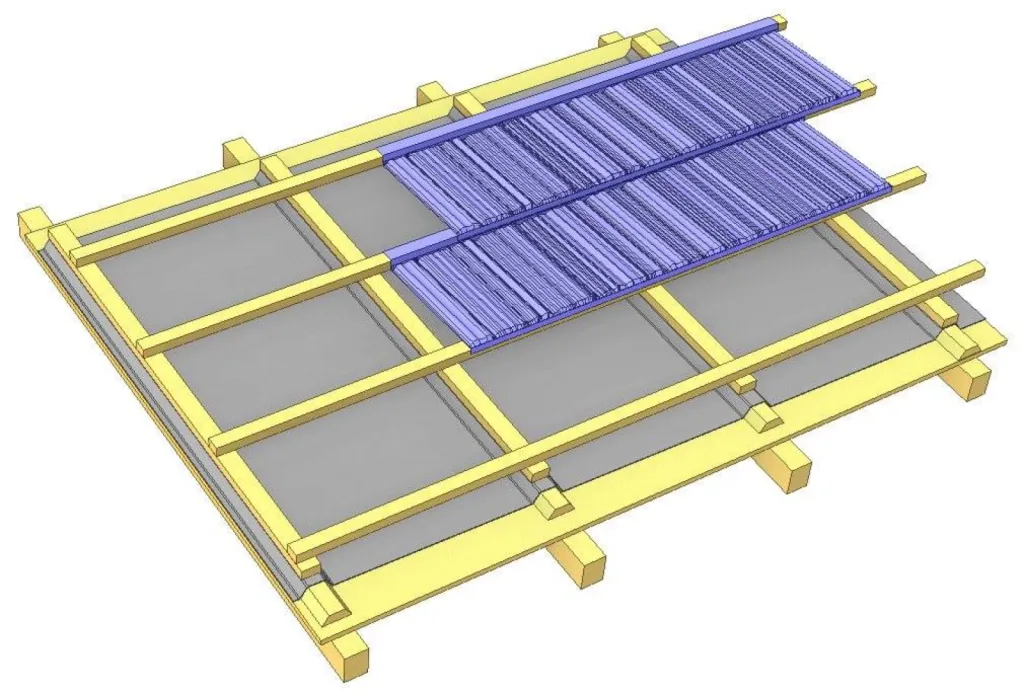 Tuiles métalliques en toitures de montagne