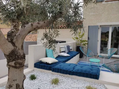 Architecte d’intérieur pour rénovation d’une maison avec patio sur Marseille 13007  corniche