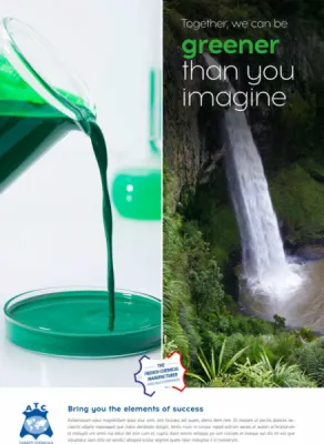 photographie publicitaire pour illustrer une cascade