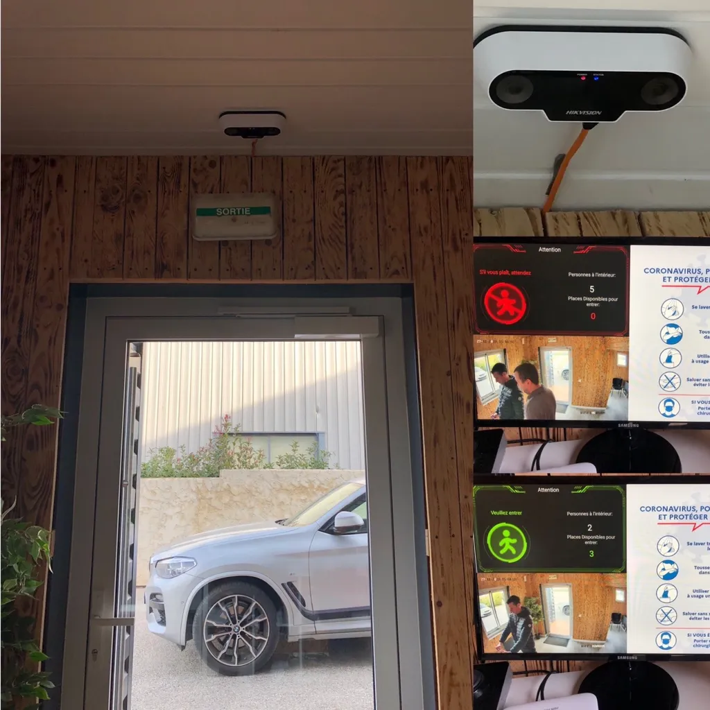 système de gestion de flux et de comptage de personne à Sanary