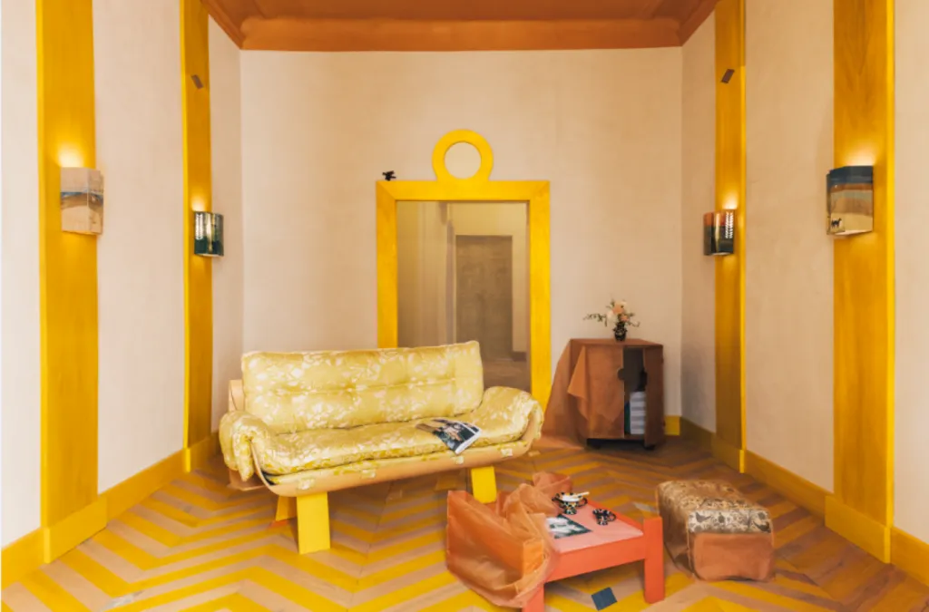 MUR EN ENDUIT MINERAL REF :PIERRE ET PLAFOND EN BADIGEON REF: TARRACOTA - TERRE DU MONDE