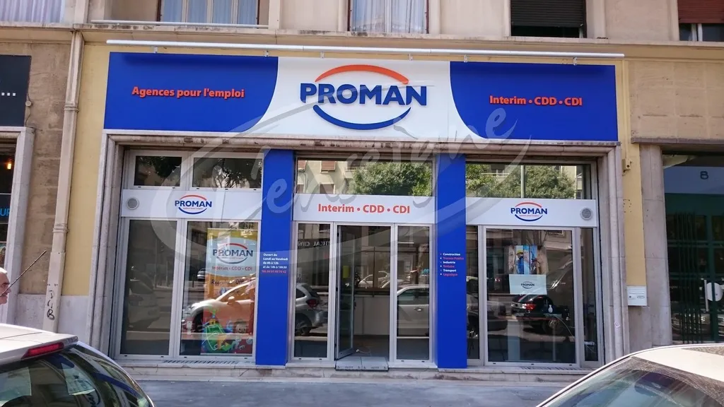 enseigne publicitaire lettres reliefs cassis