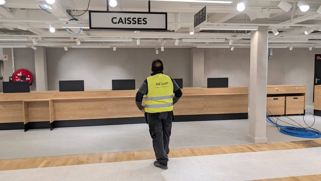 Signalétique directionnelle pour grand magasin à Paris