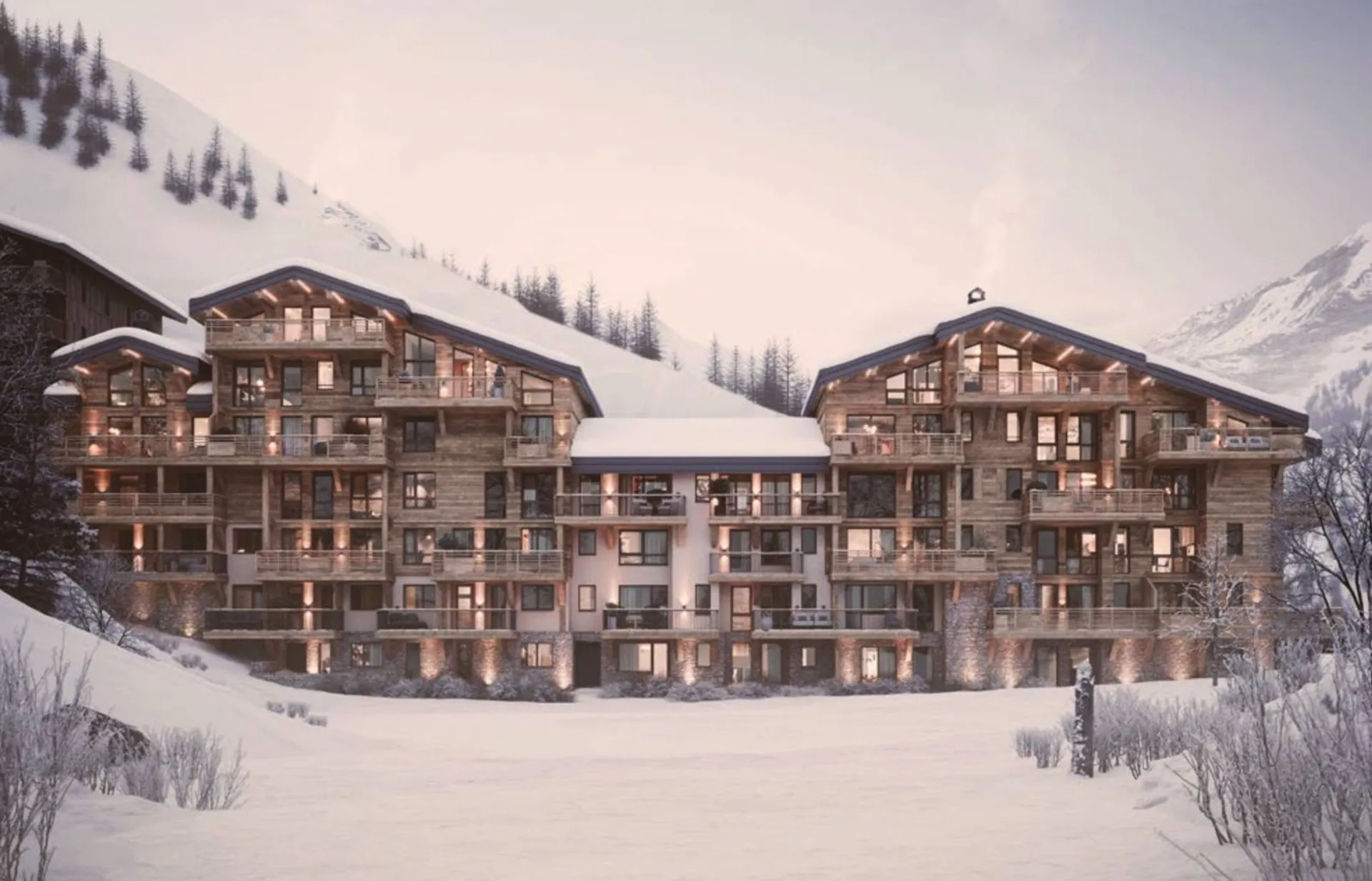 Appartements neufs de prestige entièrement équipées du T2 au T6 avec vues sur les montagnes à Val d'Isère (73150)