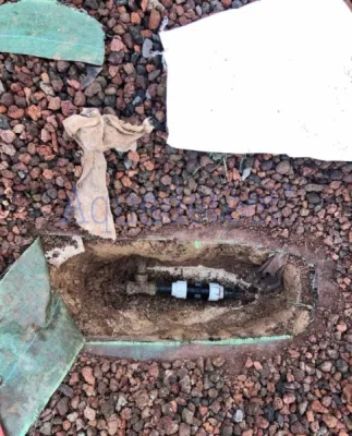 recherche e fuite d'eau non destructive sur arrosage automatique à LA VALETTE prés de TOULON dans le VA