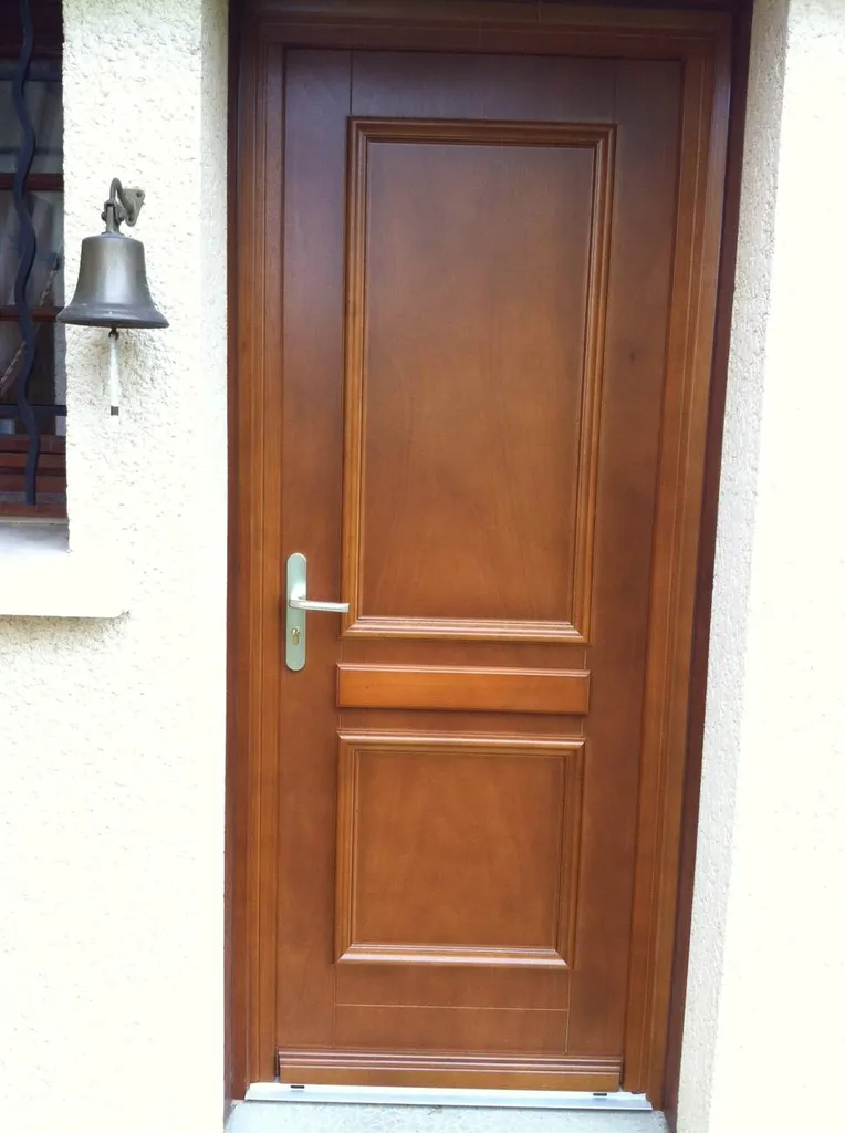 Porte d'entrée bois l'esthetisme à Trevoux prés de Lyon