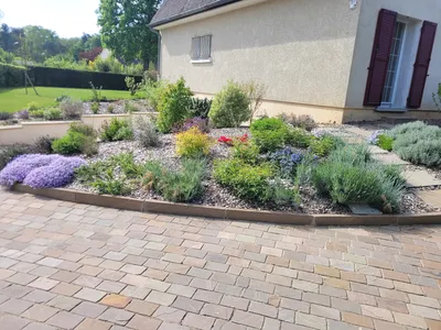 Aménagement de massif paysager à Bois-le-Roi : création végétale sur mesure et jardin structuré