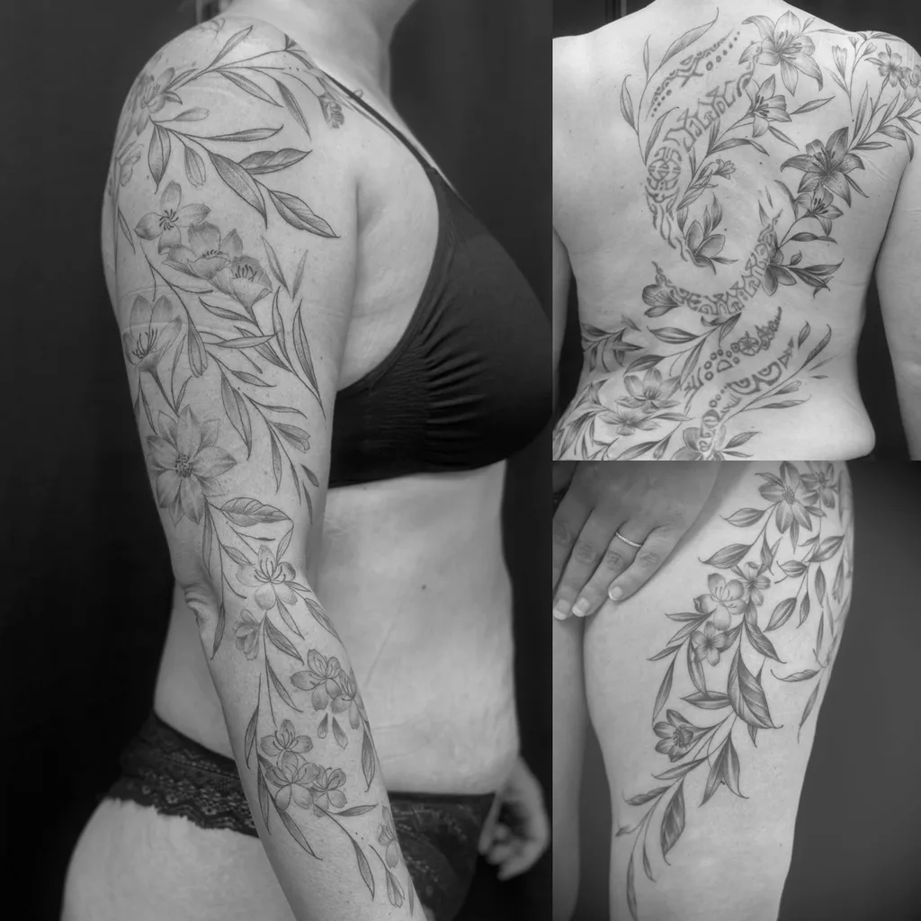 Ou se faire tatouer des fleurs sur un bras dans l'Ouest Lyonnais