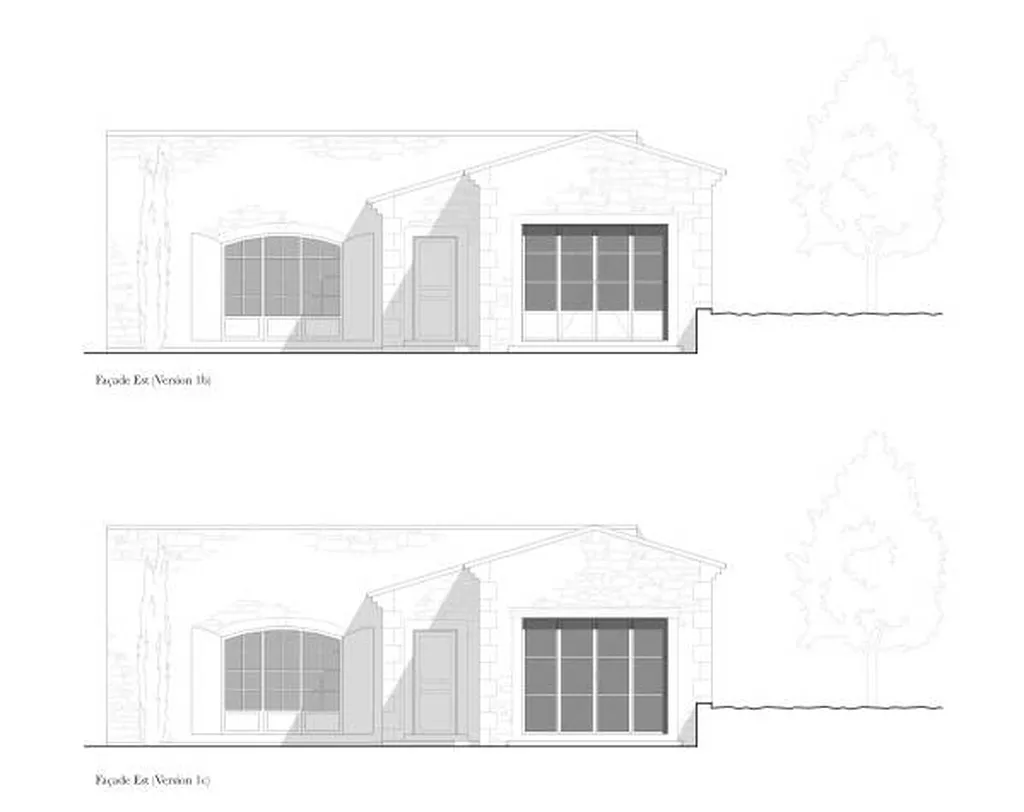 Façades projet pour la construction d'une extension à Cornillon