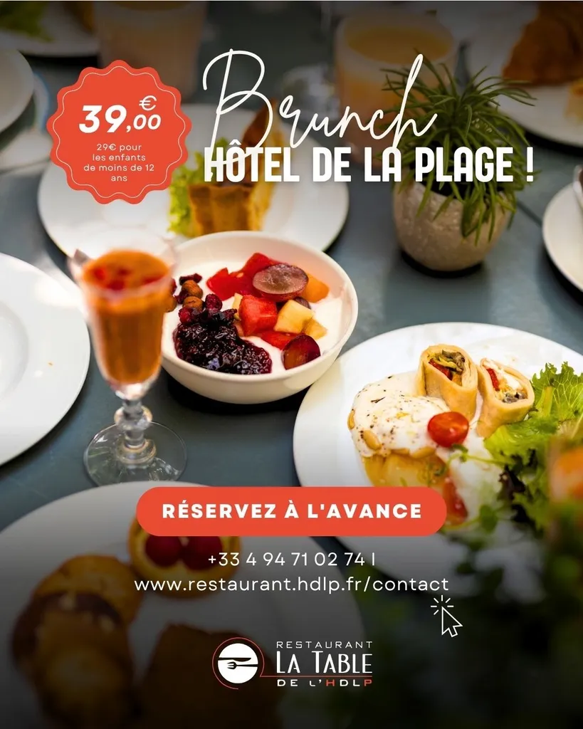 Brunch spécial Fête des Mères avec animations à Bormes-les-Mimosas à La Table de l’HDLP