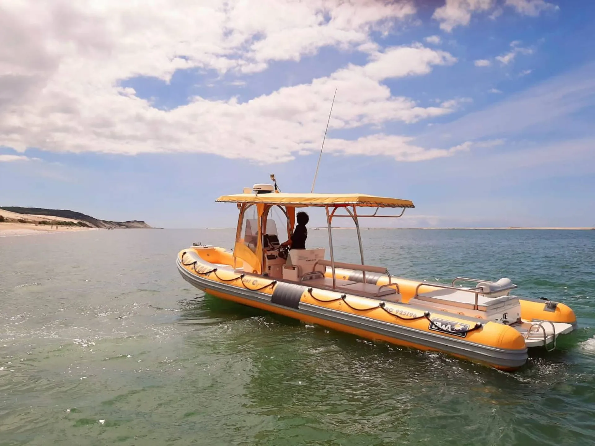 Louer un bateau avec capitaine au Cap Ferret