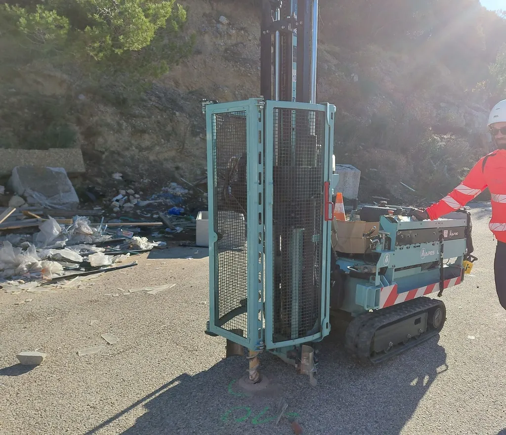 Sondages à la tarière à Vitrolles (13)