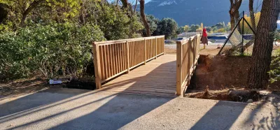 Passerelle bois 7m par 2m Pump Track Gémenos 13