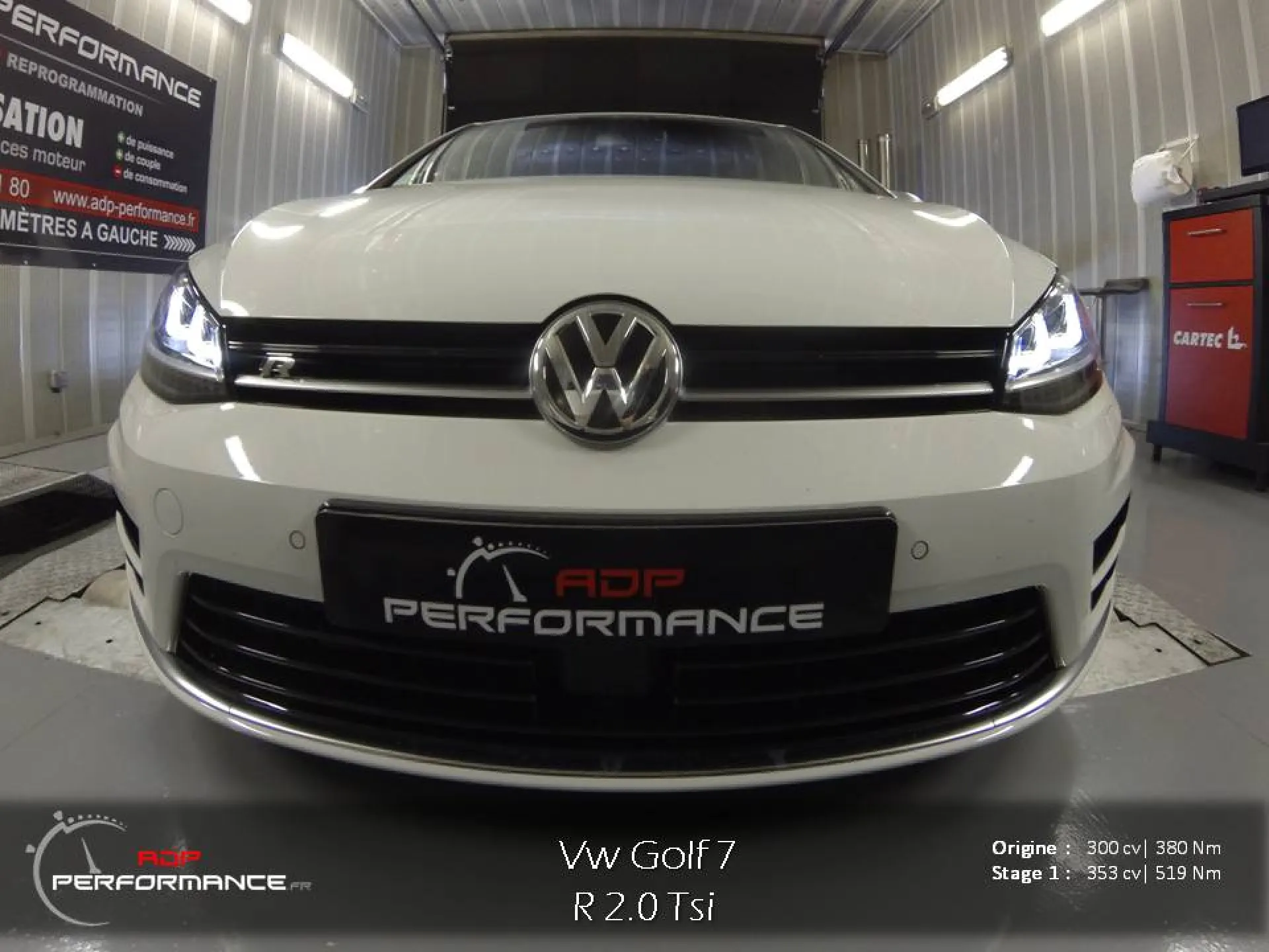 Reprogrammation moteur vw golf 7 R