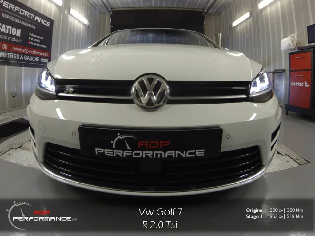 Reprogrammation moteur vw golf 7 R