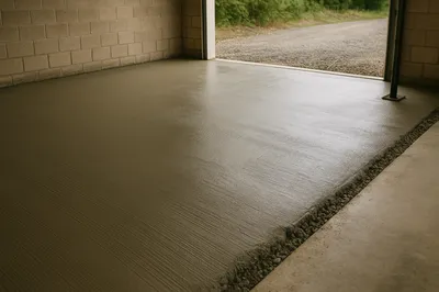 Livraison de béton traditionnel 350kg avec gros gravier D22 pour une dalle de garage à Toulouse