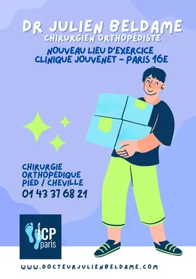 Docteur Julien Beldame, choirurgien orthopédiste et traumatologue à l'ICP Paris et à la Polyclinique de Picardie
