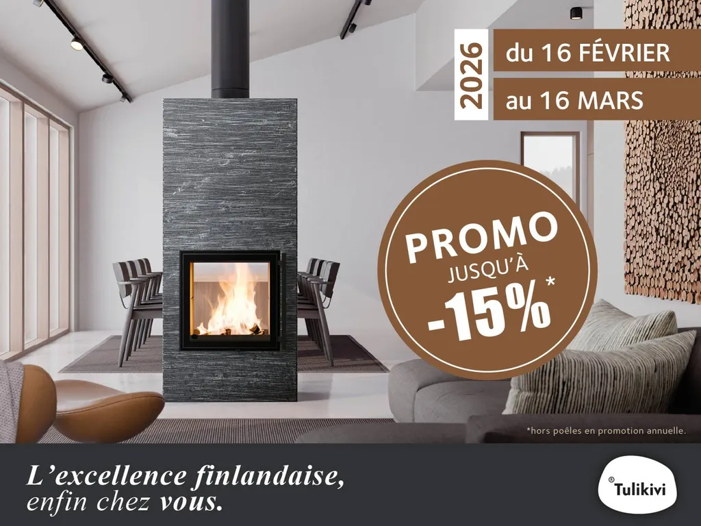 Promotion Tulikivi poêle de masse l'excellence Finlandaise enfin chez vous