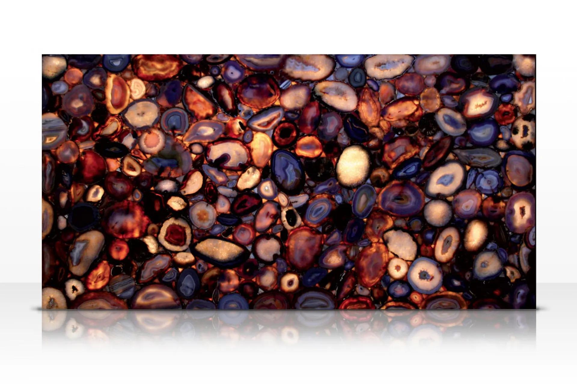 Tranche Natural Agate étroéclairée