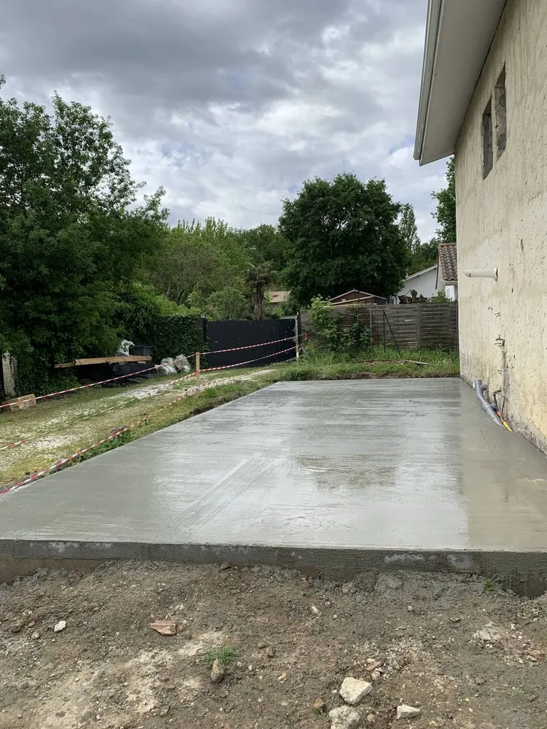 dallage béton sur Martillac 