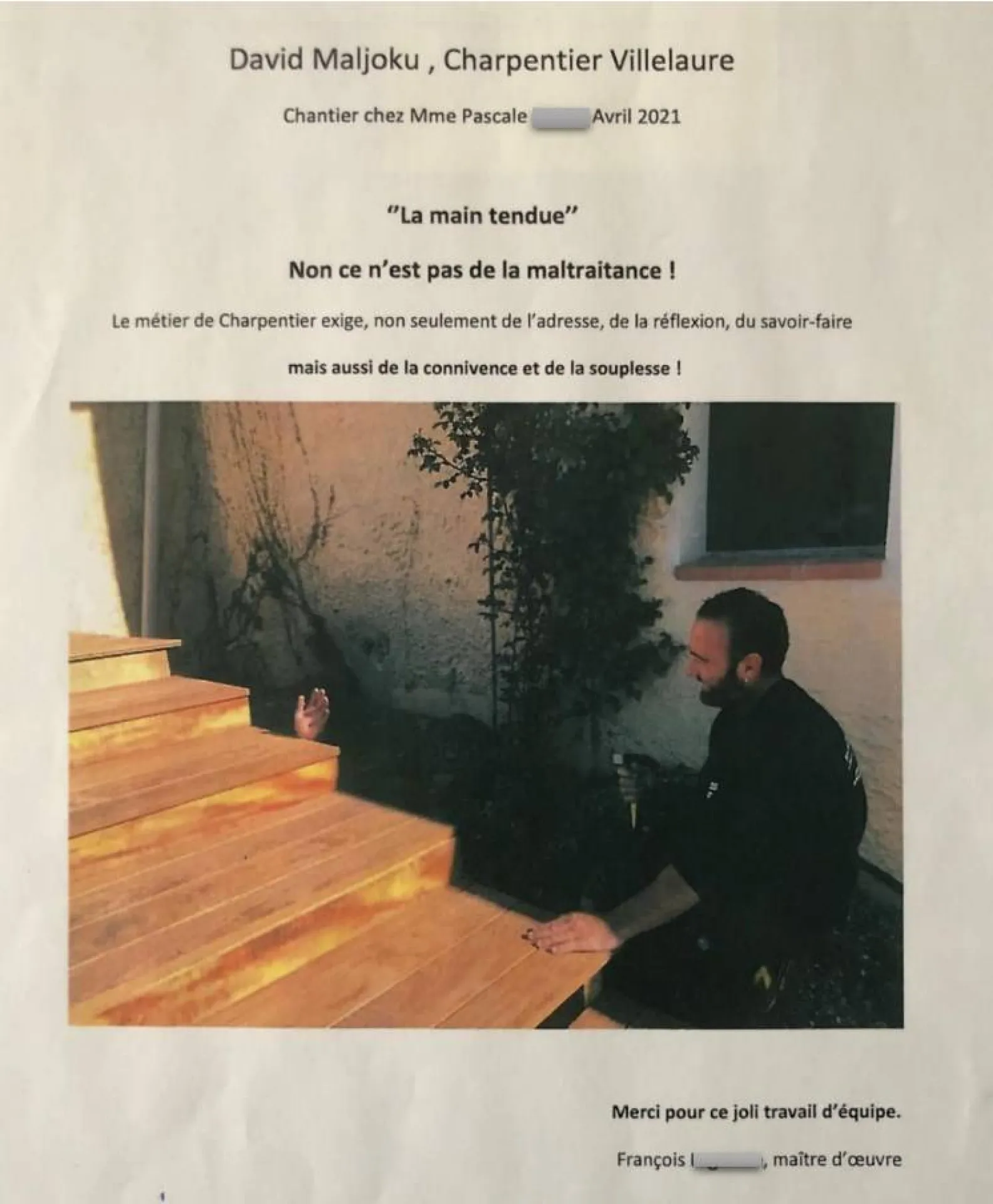 Réalisation d'une terrasse en bois en lame IPE de 50 m² à Cadenet 84