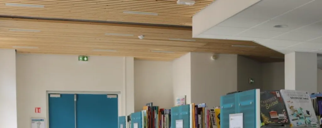 détecteur incendie dans la médiathèque de bourge en Bresse