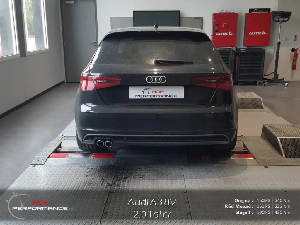 Reprogrammation moteur Audi A3 2.0 Tdi 150