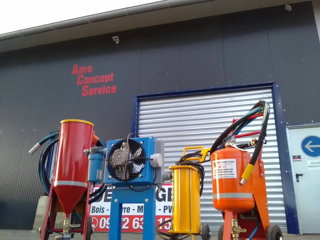 matériel aérogommage