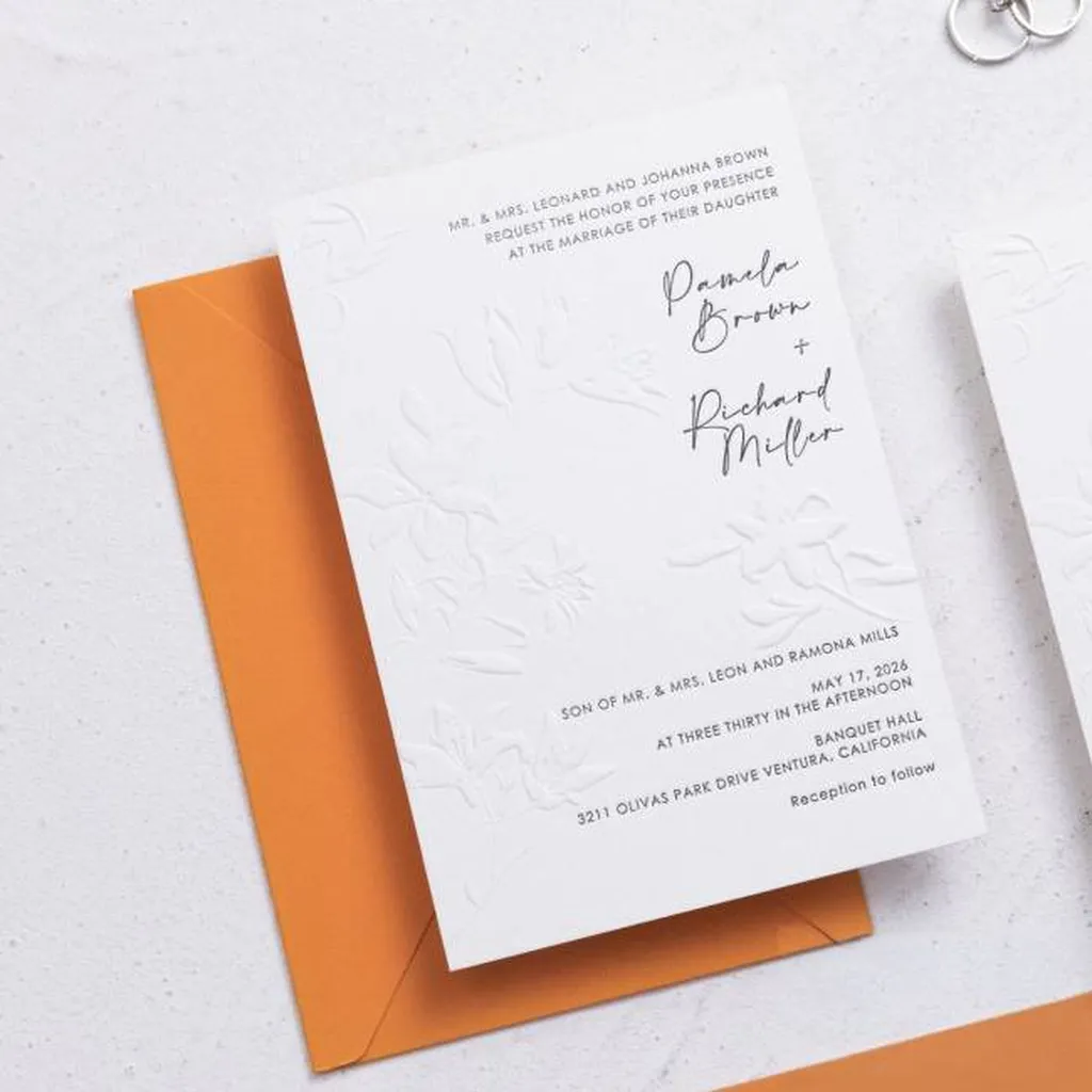 graphiste faire part gaufrage haut de gamme mariage en provence