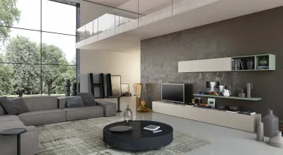 Vente et pose d'un living sur mesure moderne de fabrication italienne à Sanary sur Mer dans le 83