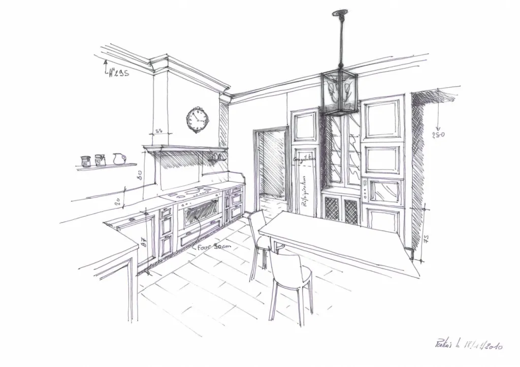 Perspective d'ambiance cuisine ©Agence Inspirations d'Intérieurs à Pertuis dans le Vaucluse 