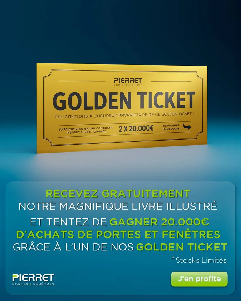 20 000€ de menuiseries à gagner avec Pierret & Aquit'M