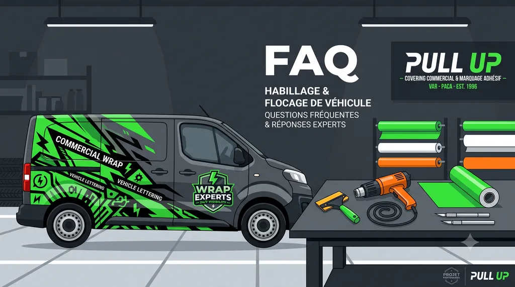 FAQ Covering & Flocage Publicitaire : à Toulon, Six-Fours, La Seyne, La Farlède, Bandol, La Ciotat et dans le Var