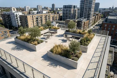 Toiture terrasse en dalles EcoLithe®