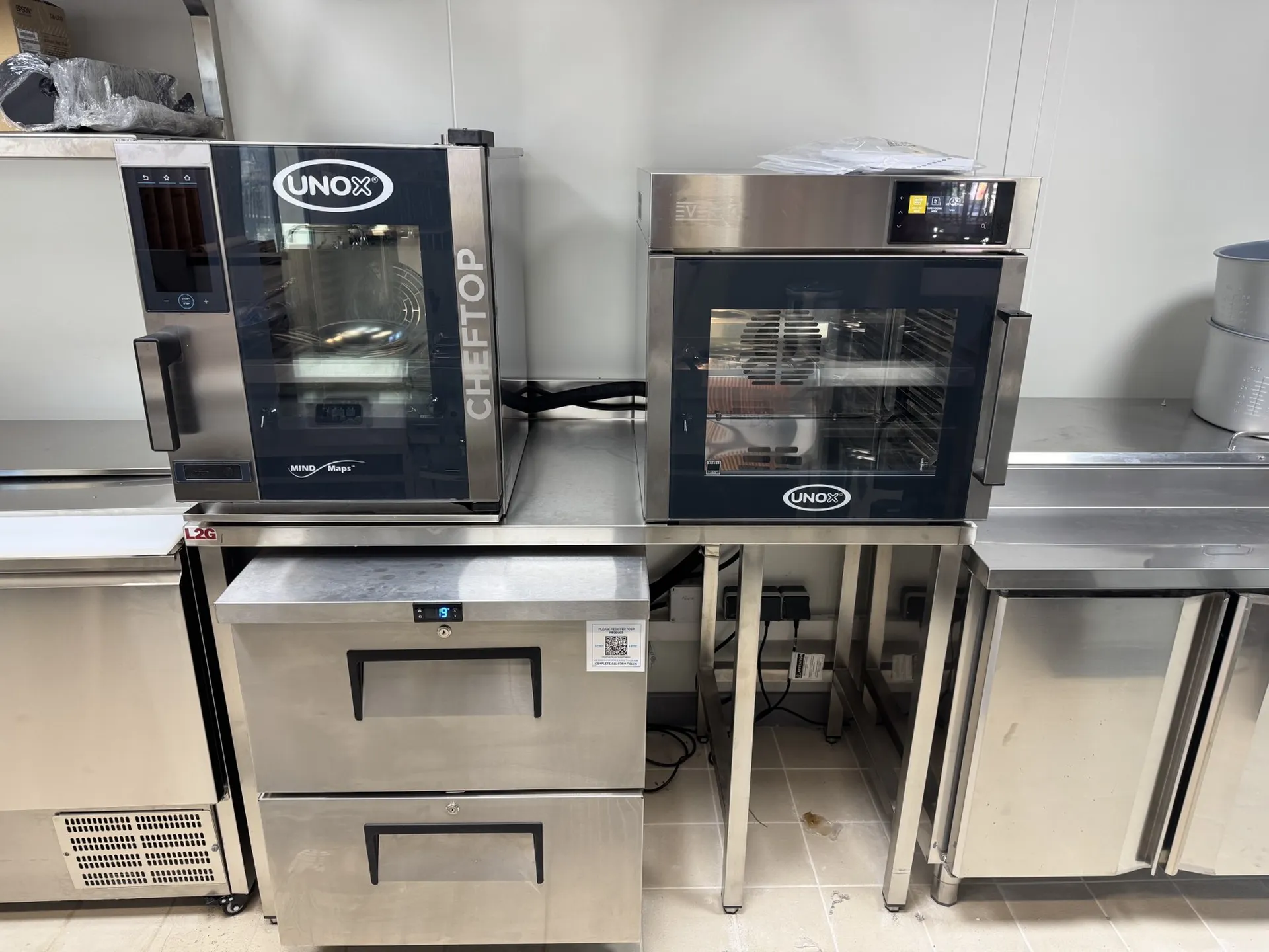Installation d’un four professionnel Unox