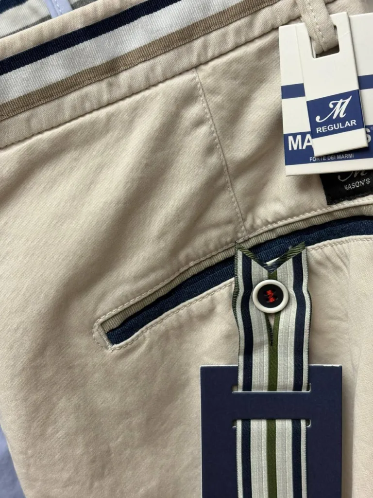 Bermuda chino beige homme Mason's Torino Summer chez la Suite by Urban Chic à Dieppe