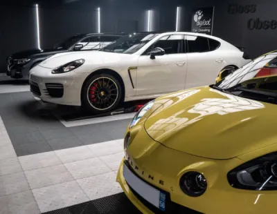 Pose de film de protection transparent Xpel et traitement céramique sur cette Porsche Panamera Gts