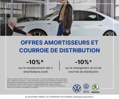 Offres promotionnelles service après-vente Volkswagen, Volkswagen utilitaires et Skoda !