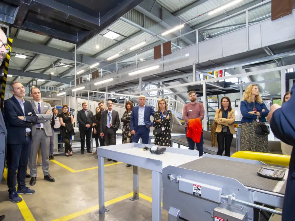 reportage événementiel inauguration du nouveau Hub UPS Lyon Saint Exupéry visite guidée des nouveaux locaux