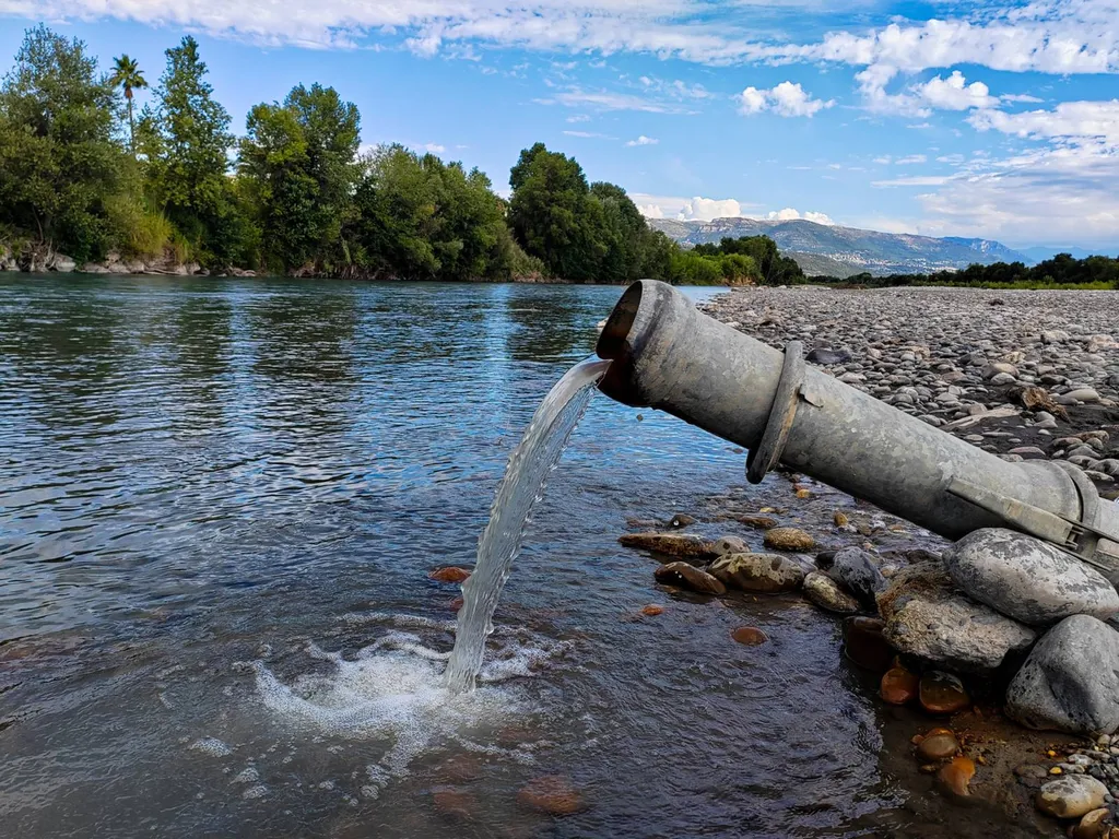 Rejet des eaux de pompage en milieu naturel